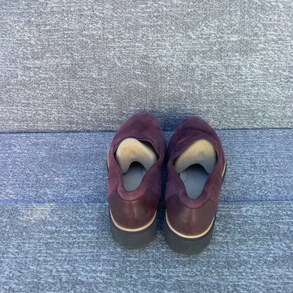 Clarks Women's Shoes 8,5 Puprle Plum Platform Wedge Fall "Sharon Dolly" - Picture 4 of 11